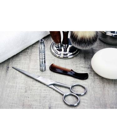 Haryali London 10-Piece Party Shaving Set | Synthetic Brush 5-Edge Razor Bowl & Soap Scissors Trimmer Rack Alum Block - Perfect Grooming Kit for Beards & Shaving - Buy Online on GoSupps.com