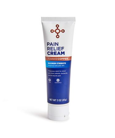 Tommie Copper Pain Relief Cream Maximum Strength Quick-Dry Soothing Relief for Sore Joints Muscle Aches & Arthritis Pain