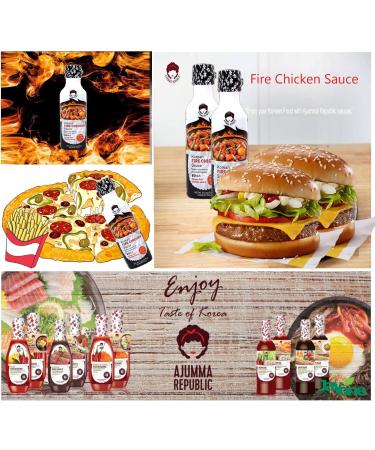 Ajumma Republic Korean Fire Chicken Sauce Set of 2 - Buy Online on GoSupps.com