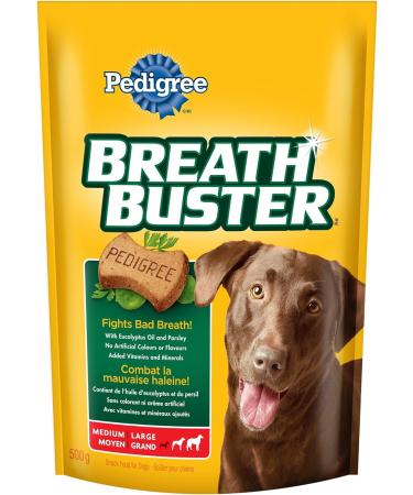 PEDIGREE DENTASTIX Oral Care Adult Dog Treats for Medium Dogs - Fresh Flavour 40 Sticks | PEDIGREE BREATHBUSTER Biscuit Treats for Dogs Medium or Large 500g Pouch Fresh 2 Piece Set Dog Treats + Biscuit Treats - Buy Online on GoSupps.com