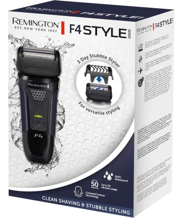 Remington Electric Razor F4 - 100% Waterproof Wet & Dry Foil Razor with Comfort Trimmer & Beard Styler Attachment - Buy Online on GoSupps.com