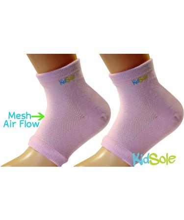 KidSole RX Gel Sports Sock for Kids | Heel Sensitivity & Plantar Fasciitis Relief | US Kid's Sizes 2-7 (Pink) - Buy Online on GoSupps.com