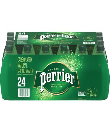 Perrier Carbonated Natural Spring Sparkling Water Original 500mL Plastic Bottle 24 Bottles Total & Original Carbonated Natural Spring Water No Calories No Sweeteners No Sodium 330ml Sparkling Water + Spring Water 24 Cans - Buy Online on GoSupps.com