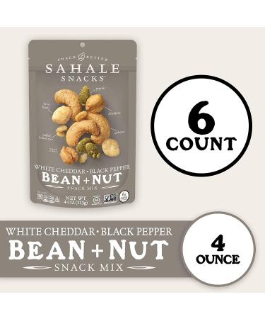 Sahale Snacks White Cheddar Black Pepper Snack Mix 4oz - Gourmet Bean & Nut Blend - Buy Online on GoSupps.com