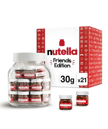 Nutella Chocolate Hazelnut Spread Friends Edition Great for Holiday Stocking Stuffers 1.05 oz each 21-Count