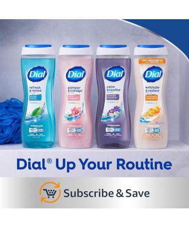 Dial Body Wash Healthy Hydration Shea Butter Extract + Vitamin E 16 fl oz (Pack of 4) Gentle Leaves Skin Feeling Soft In 1 Shower Dermatologist-Tested No Parabens & Silicones - Buy Online on GoSupps.com