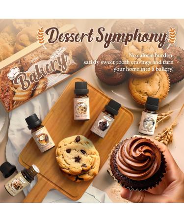 SALUBRITO Bakery Fragrance Oils Set Fall Essential Oils Gift Set for Diffuser Candle Soap Making Pumpkin Pie Chocolate Cupcake Snickerdoodle Gingerbread Creamy Vanilla Sugar Cookies - Buy Online on GoSupps.com