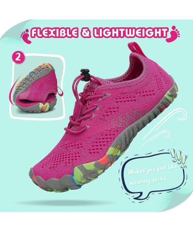 SAGUARO Kids Water Shoes - Boys Girls Barefoot Swim Aqua Beach Shoes 9.5 Toddler Pink Rose - Buy Online on GoSupps.com