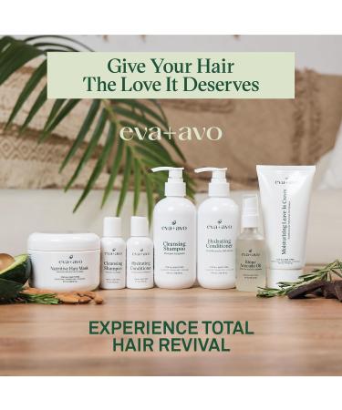 EVA + AVO Shampoo and Conditioner Set | Hydrating Avocado Oil & Wild Rosemary for All Hair Types | 8 Fl Oz Duo - International Shipping Available - Buy Online on GoSupps.com