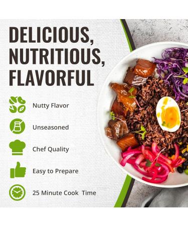 Pack of 3 x 400g Wild Rice Blend with Long Grain Brown Rice Chusei Calrose Rice Riceberry Rice Black Rice Kow Mun Red Jasmine Rice Non Gluten Non-GMO Kosher and Vegan - Floating Leaf - Buy Online on GoSupps.com