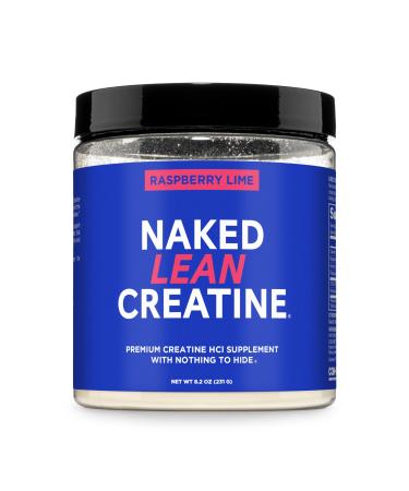 NAKED Lean Creatine HCI Powder - Raspberry Lime Vegan Non-GMO Gluten-Free No Fillers Supports Muscle Growth & Strength - 68 Servings Raspberry Lime 8.2 Ounce (Pack of 1)