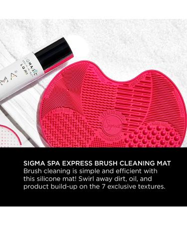 Sigma Beauty Silicone Brush Cleaning Mat | Large Pink | Easy & Quick Makeup Brush Cleaning - Buy Online on GoSupps.com