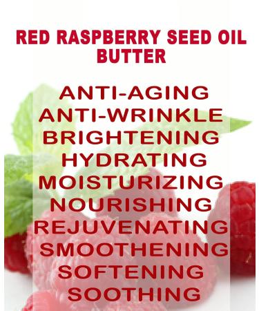Buy 100% Pure Raw Red Raspberry Seed Oil Butter - Virgin Unrefined Cold-Pressed 8 Fl Oz | Vitamin E & C Rich for Face Skin Body Hair Lips Nails | International Shipping Available - Buy Online on GoSupps.com