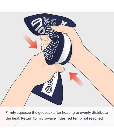 GelpacksDirect Reusable Microwave Heat Packs for Lower/Upper Back Pain Relief - Twin Pack Large (Twin Pack) - Buy Online on GoSupps.com