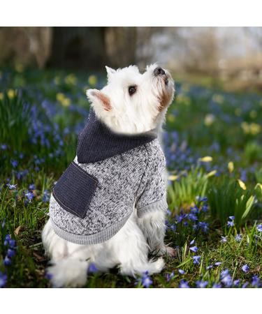 Waterproof dog coat winter warm jacket dog puppy sweater boy for small with bag-warm dog medium hoodie autumn clothing winter fleece pet clothing dogs (1107debkb-gray XXL) XXL 1107debkb-gray