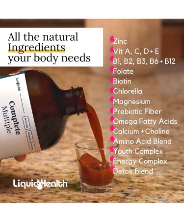 LIQUIDHEALTH 32 Oz Liquid Multivitamin - Vegan, Non-GMO, Immune Support Supplement for Men & Women - Buy Online on GoSupps.com