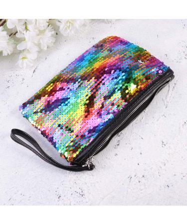 Lurrose Color Changing Sequin Cosmetic Bag - Fashionable Clutch Handbag & Colorful Makeup Organizer - Buy Online on GoSupps.com