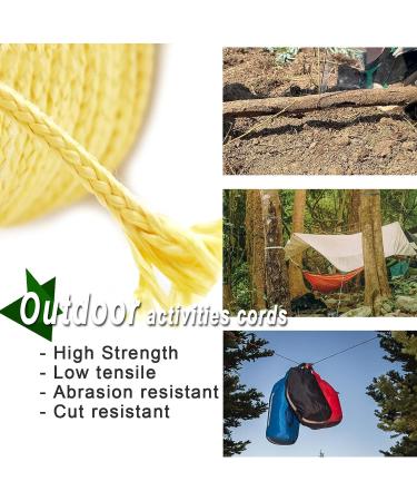 DWLIFE Yellow Kevlar Line 100lb | High Strength, Abrasion Resistance, Flame Retardant Cord for Fishing, Kite, Model Rocket, Hammock Tarp, Tactical Survival - 0.8mm x 100ft - Buy Online on GoSupps.com