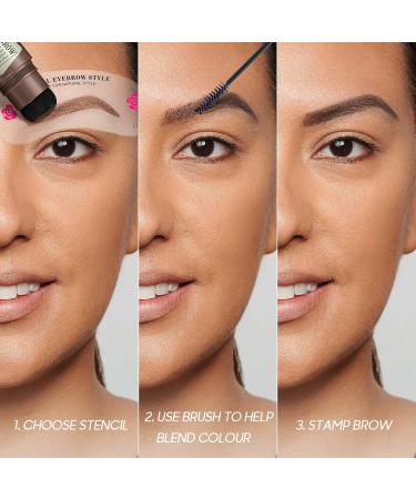 Generic Eyebrow Stamp Stencil Kit - 24 Reusable Stencils for Perfect Eyebrows | Waterproof & Long-Lasting Makeup Solution - Buy Online on GoSupps.com