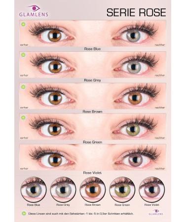 Buy Natural Brown Contact Lenses | Silicone Comfort Rose Brown | 1 Pair - -1.50 Diopters | International Shipping - Buy Online on GoSupps.com