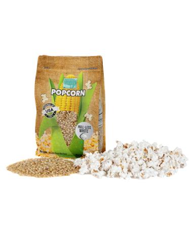 Wabash Valley Farms Popcorn Kernels - Baby White Hull-Less - 2 lb Hull-Less White