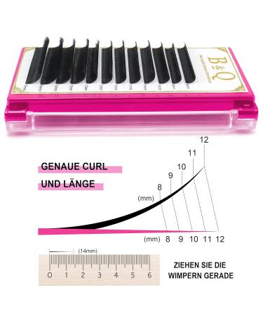 Self-Fan Eyelash Extensions | Easy Fan Lashes C D Curl Volume | 8-15 Mixed Lengths (0.03 0.07 0.10) - International Shipping Available - Buy Online on GoSupps.com