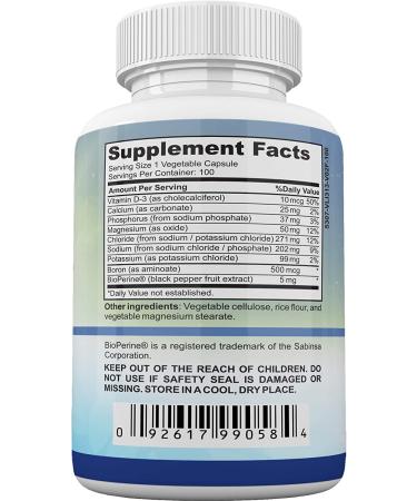 Electrolyte Capsules with Vitamin D3, Magnesium, Potassium & Calcium - Muscle Recovery, Performance & Endurance Support 100 Capsules | Made in USA - Buy Online on GoSupps.com