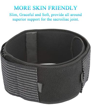 Nvorliy SI Joint Belt - Adjustable Sacroiliac & Sciatica Brace for Women - Hip Support for Lower Back, Pelvic, Sciatica, and Hip Pain Relief - L/XL - Buy Online on GoSupps.com