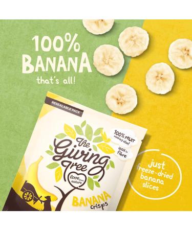  Giving Tree The Giving Tree Pack of 12 Vegan Gluten-Free Freeze-Dried Fruit Nutritional Chips (Banana 38g) - Buy Online on GoSupps.com
