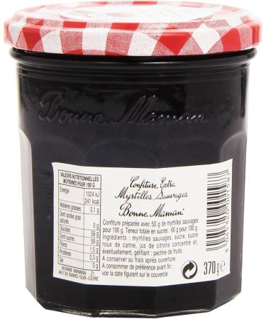 Bonne-Maman Wild Blueberry Jam 370 g - Pack of 3 - Buy Online on GoSupps.com