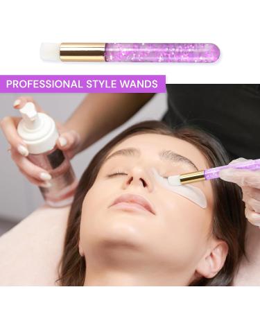 Lash Shampoo Brush Set - 2 Purple Crystal Brushes for Eyelash Extensions Cleansing & Blackhead Removal - Technician Supplies & Bathroom Accessories - Buy Online on GoSupps.com