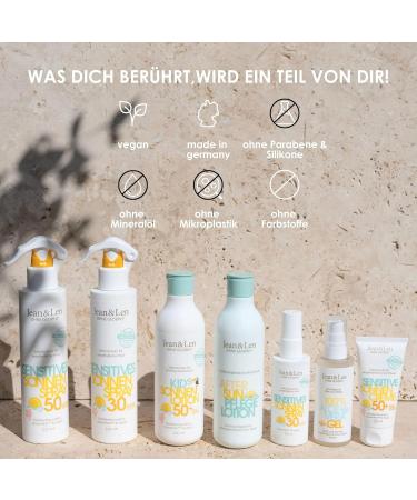 Jean & Len After Sun Care Lotion | Aloe Vera & Vitamin E | Skin-Calming Vegan Paraben-Free 250 ml for Sun-Stressed Skin - Buy Online on GoSupps.com