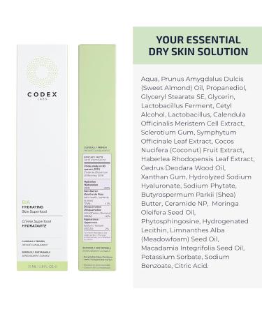 Codex Labs Bia Hydrating Skin Superfood 2.0 Face Lotion Moisturizer - Hyaluronic Acid Ceramides - Vegan & Cruelty-Free - Ideal for All Skin Types (75ml - Buy Online on GoSupps.com