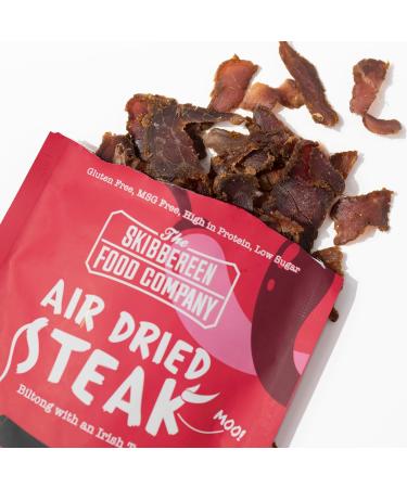 Grass Fed Beef Jerky Mild Chilli Flavour | Lean Biltong | High Protein Snack | Gluten Free | 30g Bag - The Skibbereen Food Co - Buy Online on GoSupps.com