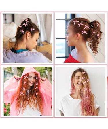 Comnico 20-Piece Mini Loop Hair Clips - Non-Slip Satin Hair Accessories for Women & Girls (Pink) - Buy Online on GoSupps.com