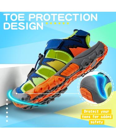 VITIKE Children's Sandals - Breathable & Quick-Drying Trekking Sandals for Boys & Girls - Size 33 EU - Blue - Buy Online on GoSupps.com