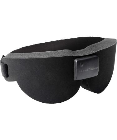 Sound Oasis Deluxe Glo to Sleep Eye Mask | Deep Sleep, Block Out Light, Blue Glo Points, Adjustable Brightness | Black - Buy Online on GoSupps.com