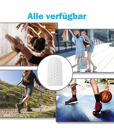 Toe Protection Silicone Caps - 16 PCS Large & Small Breathable Prevent Blisters Calluses & Corns - Unisex Toe Care - Buy Online on GoSupps.com