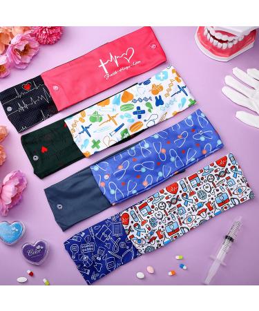 8-Piece Nursing Headbands with Buttons for Face Covering Ear Protection - Non-Slip Wide Head Wraps for Women (Sweet Patterns) - Buy Online on GoSupps.com