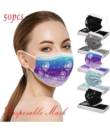 Winfer 3-Layer Disposable Mouth and Nose Protection - Colorful Adult Bandana Scarves (50/100 Pieces) | Breathable & Stylish Face Masks for Men & Women - Buy Online on GoSupps.com