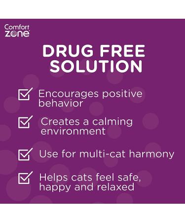 Comfort Zone Multi-Cat Diffuser Refills - 3 Pack | Veterinarian Recommended Solution for Peaceful Home, Stop Cat Fighting, Spraying & Scratching - Buy Online on GoSupps.com