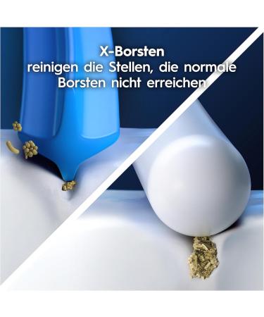 Oral-B Pro CrossAction Electric Toothbrush Heads - 10 Pack Original X-Bristen Mailbox-Compatible Made in Germany Black - Buy Online on GoSupps.com