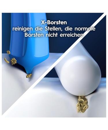 Oral-B Pro CrossAction Electric Toothbrush Heads - 8 Pack Superior Cleaning X-Shaped Bristles Original Attachment Made in Germany - Buy Online on GoSupps.com