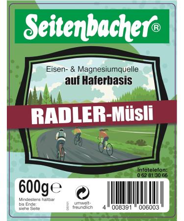 Seitenbacher Radler Muesli I Oats and Spelt Whole Grain Cereals I Sour Cherries I Milk Chocolate I Wheat Free I (3 x 600 g) - Buy Online on GoSupps.com