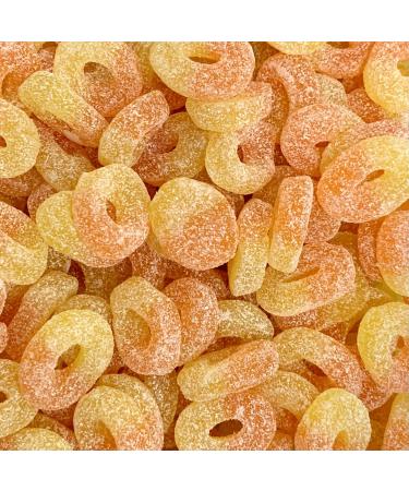 Peach Rings Victorian Gift Jar by The Gourmet Sweet Company