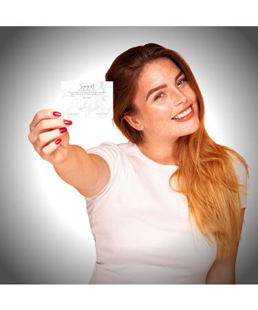Press On Nail Sizing Card - 30 Pack | Large 5x7 Postcard | Marble Design | Nail Kit Supplies - Buy Online on GoSupps.com