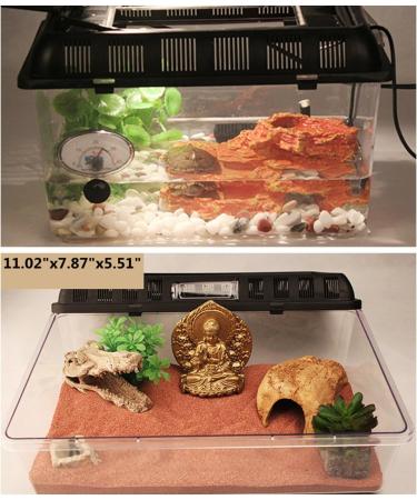 Breeding Box Petforu Crawler Jar Small Reptile Feeding Box Portable Plastic - Rectangle S - Buy Online on GoSupps.com