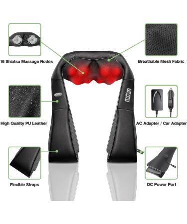 Buy Cotsoco Neck Massage Device | Electric Shiatsu Massager with Heating | Perfect Gift for Neck & Shoulder Pain Relief - Gray - Buy Online on GoSupps.com