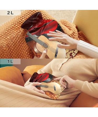 Heat Bottle for Guitarists - BPA-Free 1L Warming Bag with Cover for Pain Relief Headaches & Neck Comfort - Buy Online on GoSupps.com