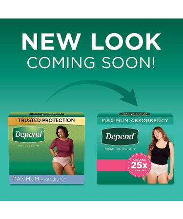 Depend Fit-Flex Adult Incontinence Underwear for Women - Maximum Absorbency - X-Large 26 Count - Blush - Buy Online on GoSupps.com